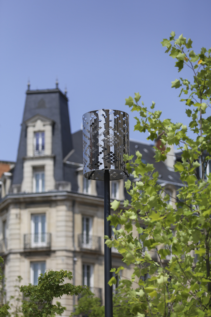 Dijon, Place Darcy, Conception lumière, luminaires abat-jour, Boreal