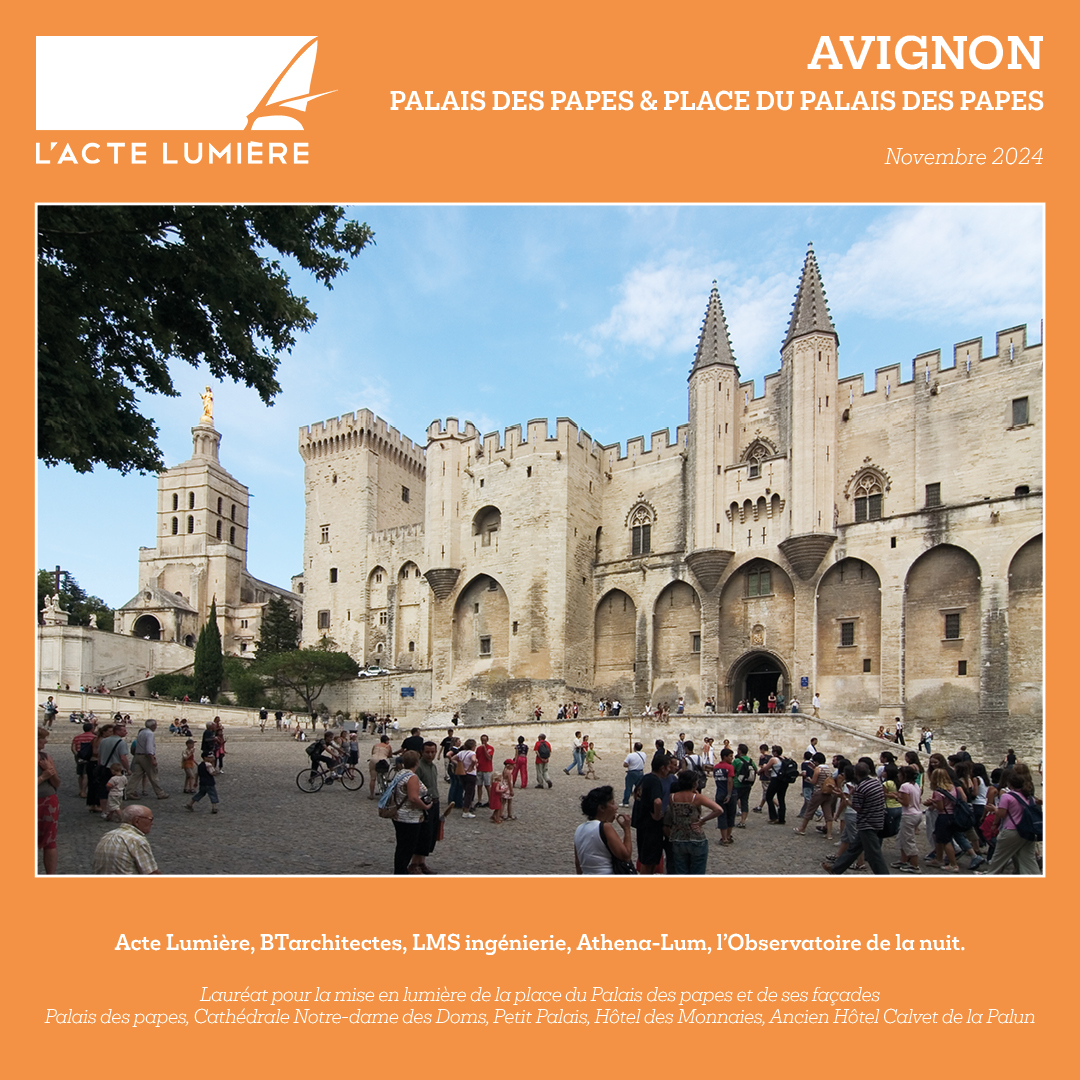 Lauréat de la mise en lumière du Palais des Papes