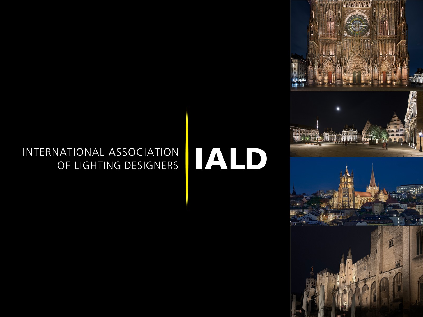 Admission IALD Professional Member : logo IALD et projets de Jean-Yves Soetinck, Strasbourg, Lausanne, Avignon